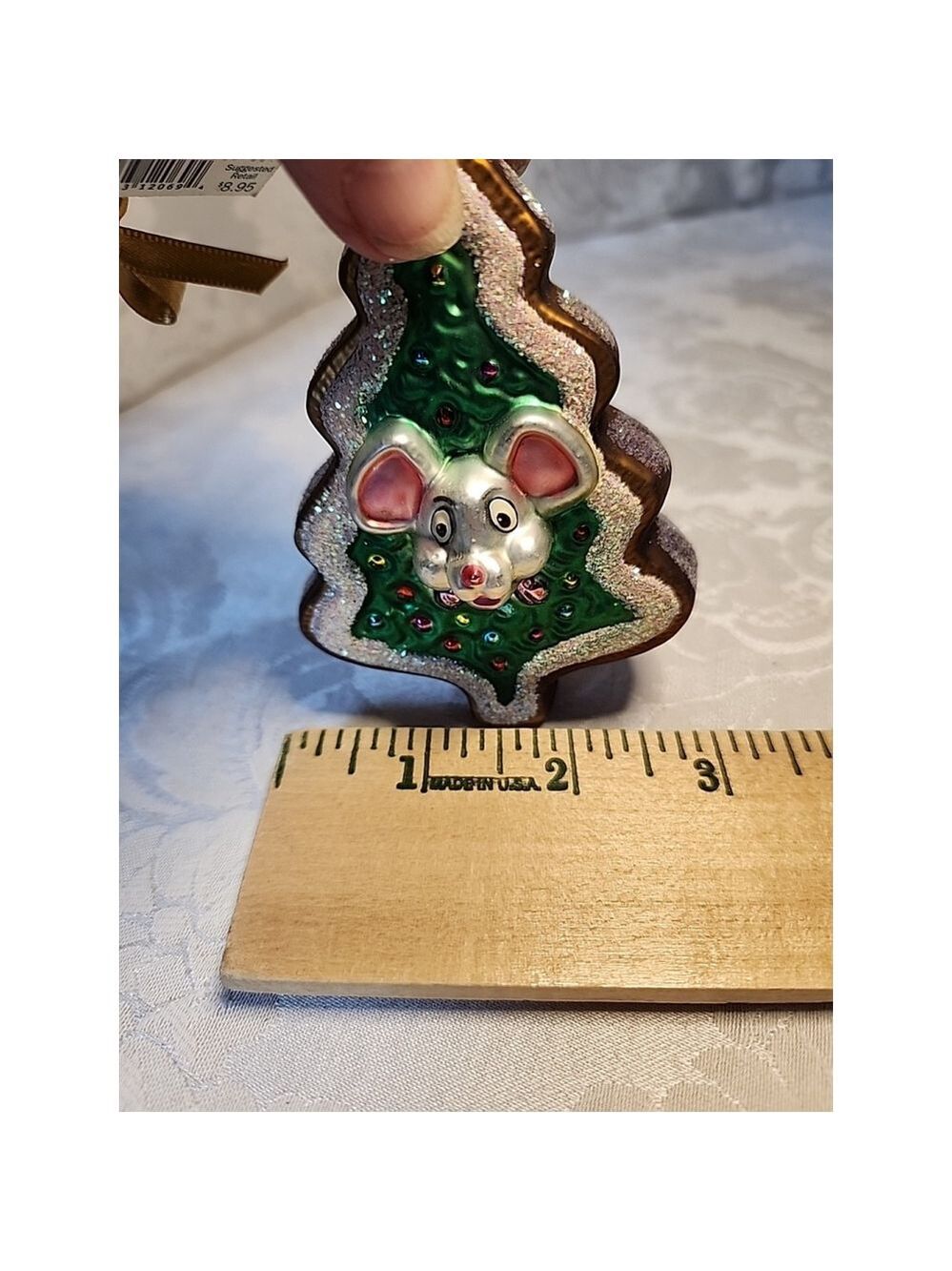Old World Christmas Cookie Mouse Ornament 2001 - Picture 8 of 9